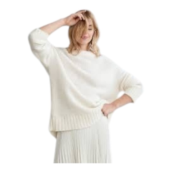 Jenni Kayne Sweaters - Jenni Kayne Alpaca Cocoon Crewneck in Size Small - Cream